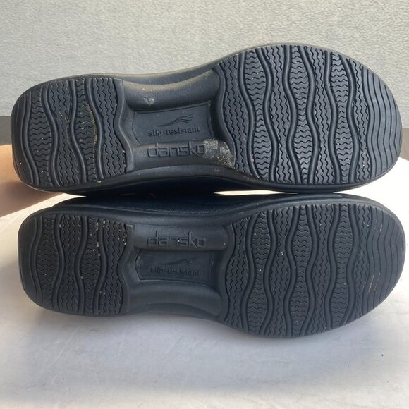 Dansko Womens Size 40 Shoes Loafer Slip On Flat Bicycle Toes Black,Comfort - Picture 5 of 14